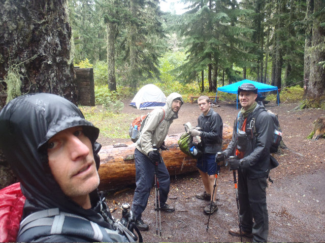 Rainy Lake camping area, I look like a stick figure or something...