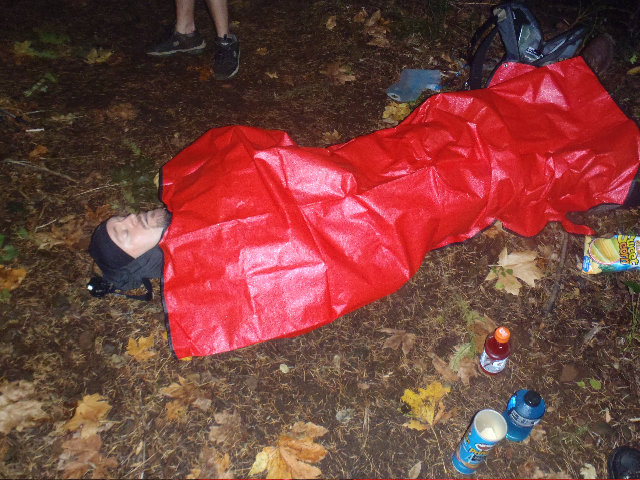 Rut row, red tarp is out...