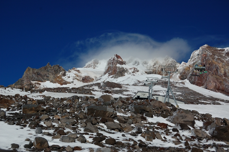 There was some new snow on top of last-year's snow