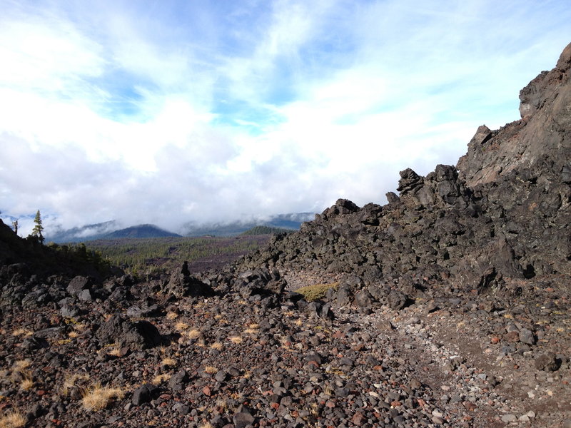 Looking down Opie Dildock Pass