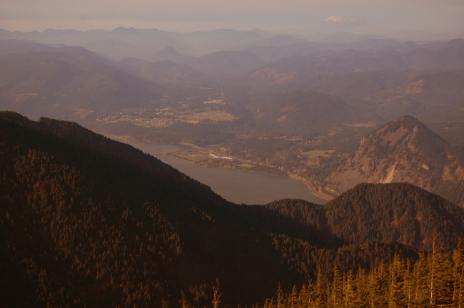 View from the first rock field