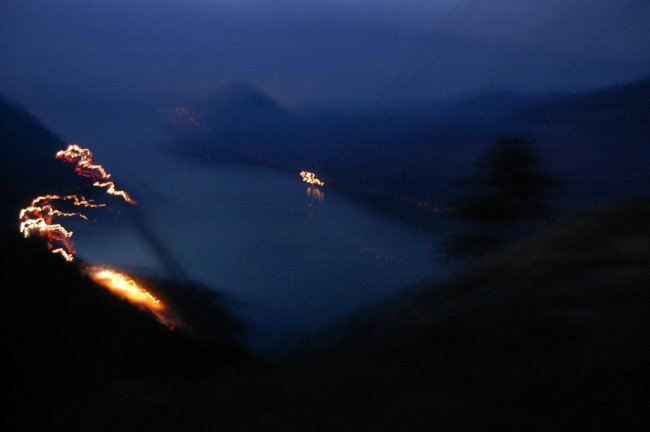 Columbia River and I-84 from powerline viewpoint (where actual Starvation Ridge begins)