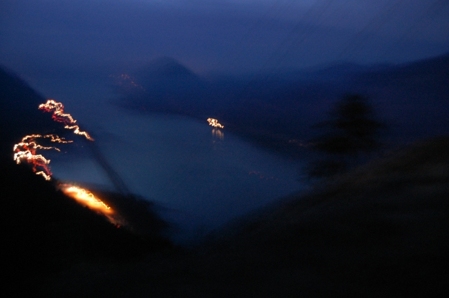 Columbia River and I-84 from powerline viewpoint (where actual Starvation Ridge begins)