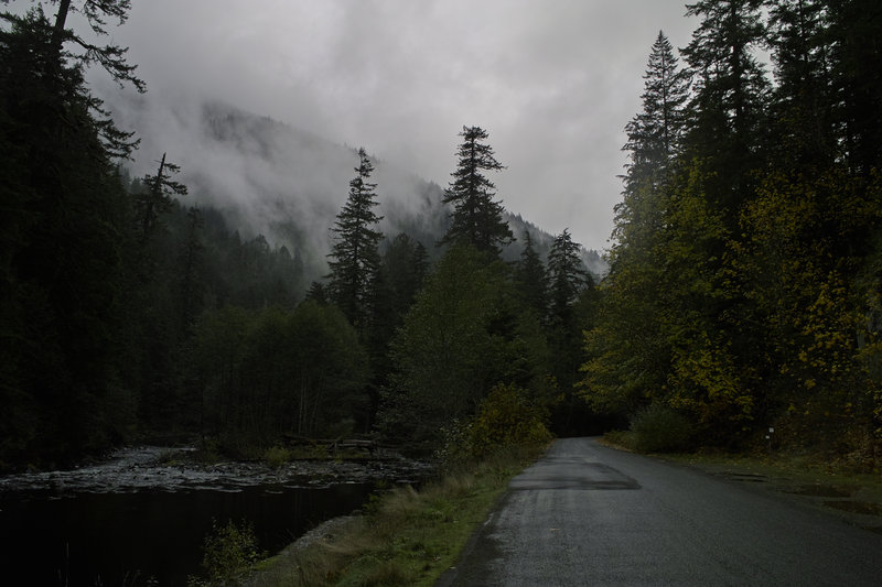 The road walk section.