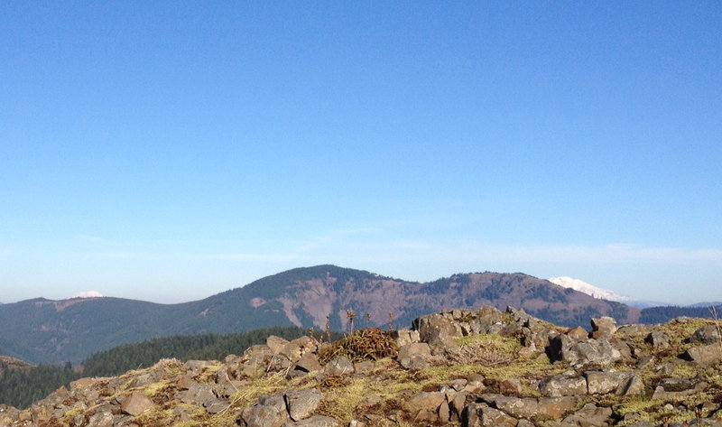 Two volcanoes