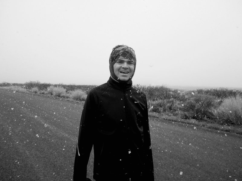 Dan immediately after leaving my vehicle, heading west up the access RD to Dripping Springs.