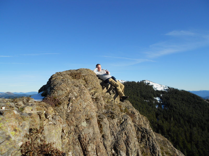 Brad on Sturgeon Rock