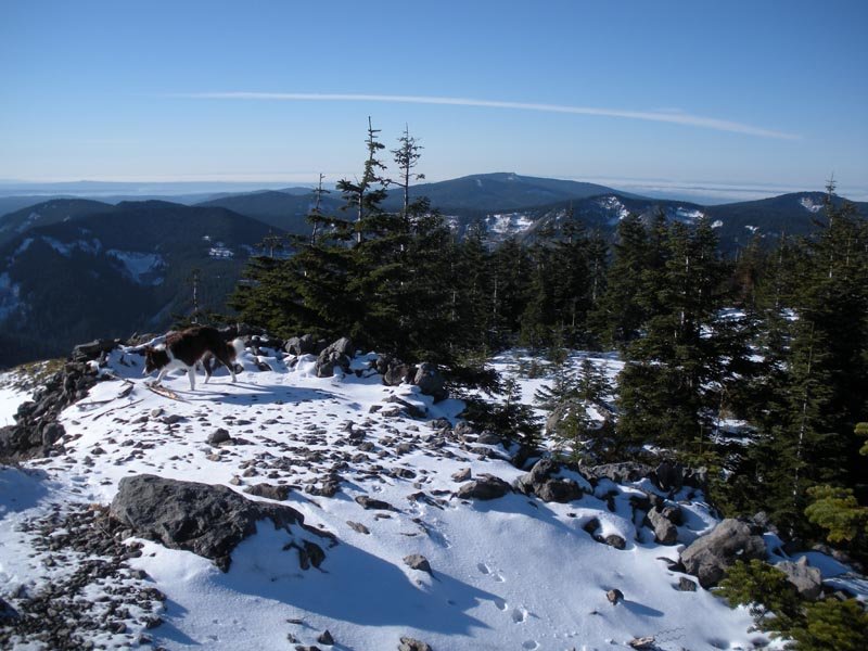 Snow conditions on the very top of the summit