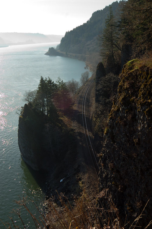 View west (and sun glare on the lens)