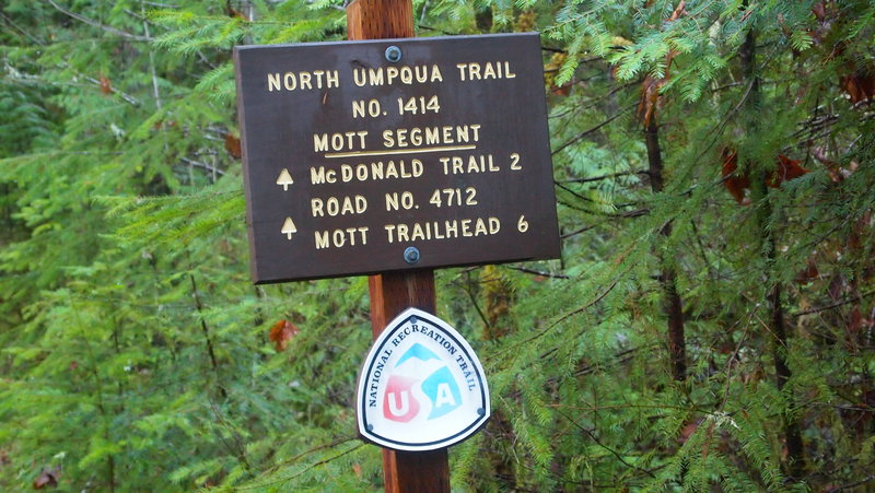 Trailhead sign