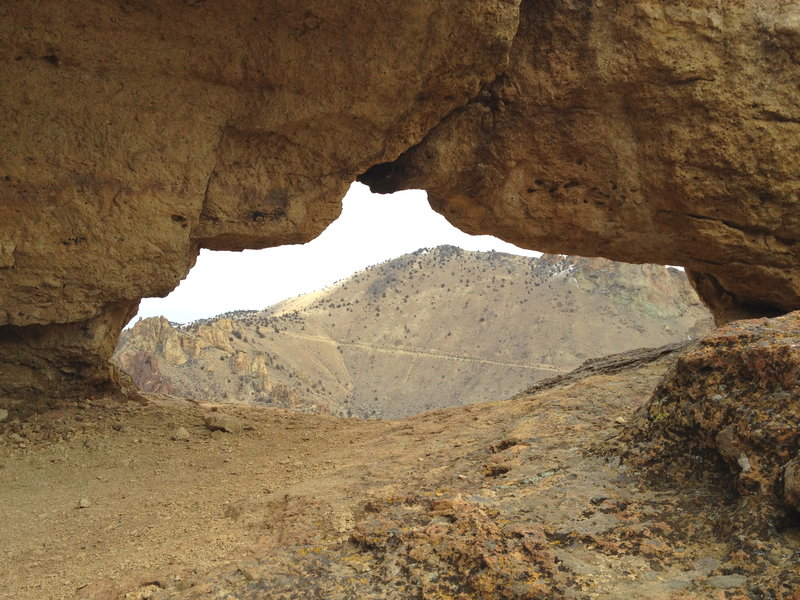 view of Burma Road through the arch