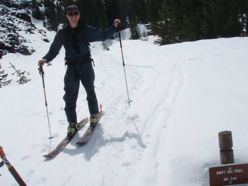 Ryan and trail sign