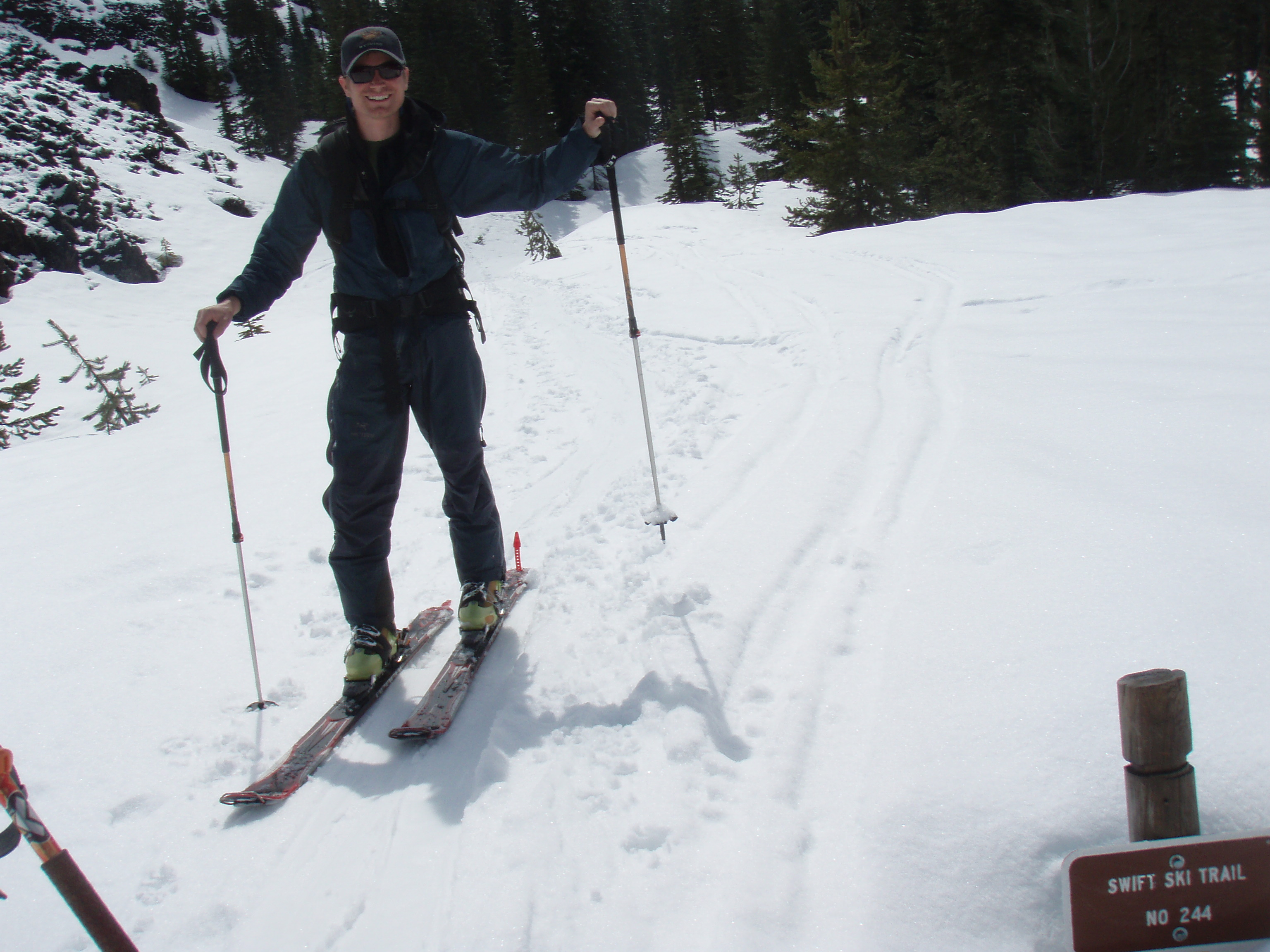 Ryan and trail sign