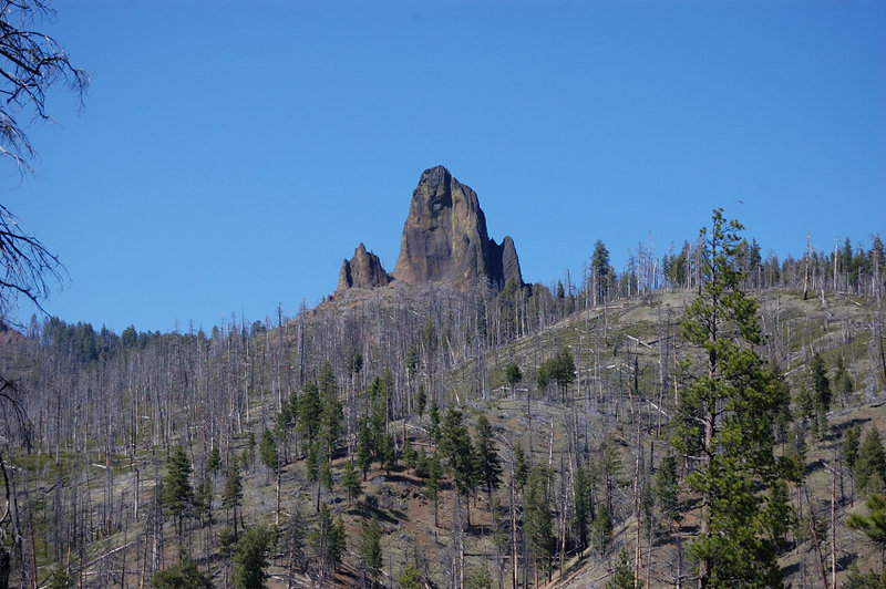 First good view of Twin Pillars