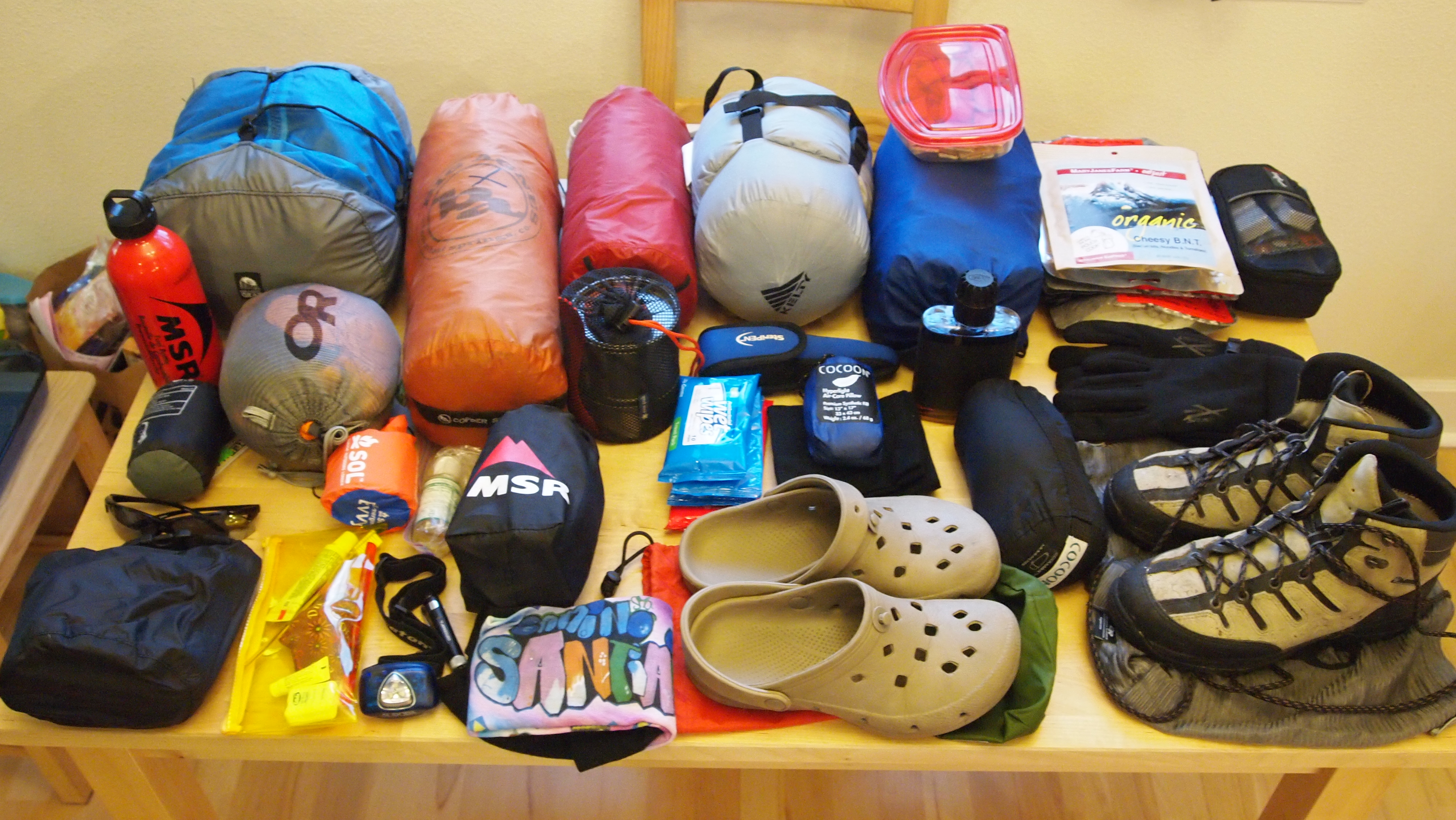What's in the backpack...