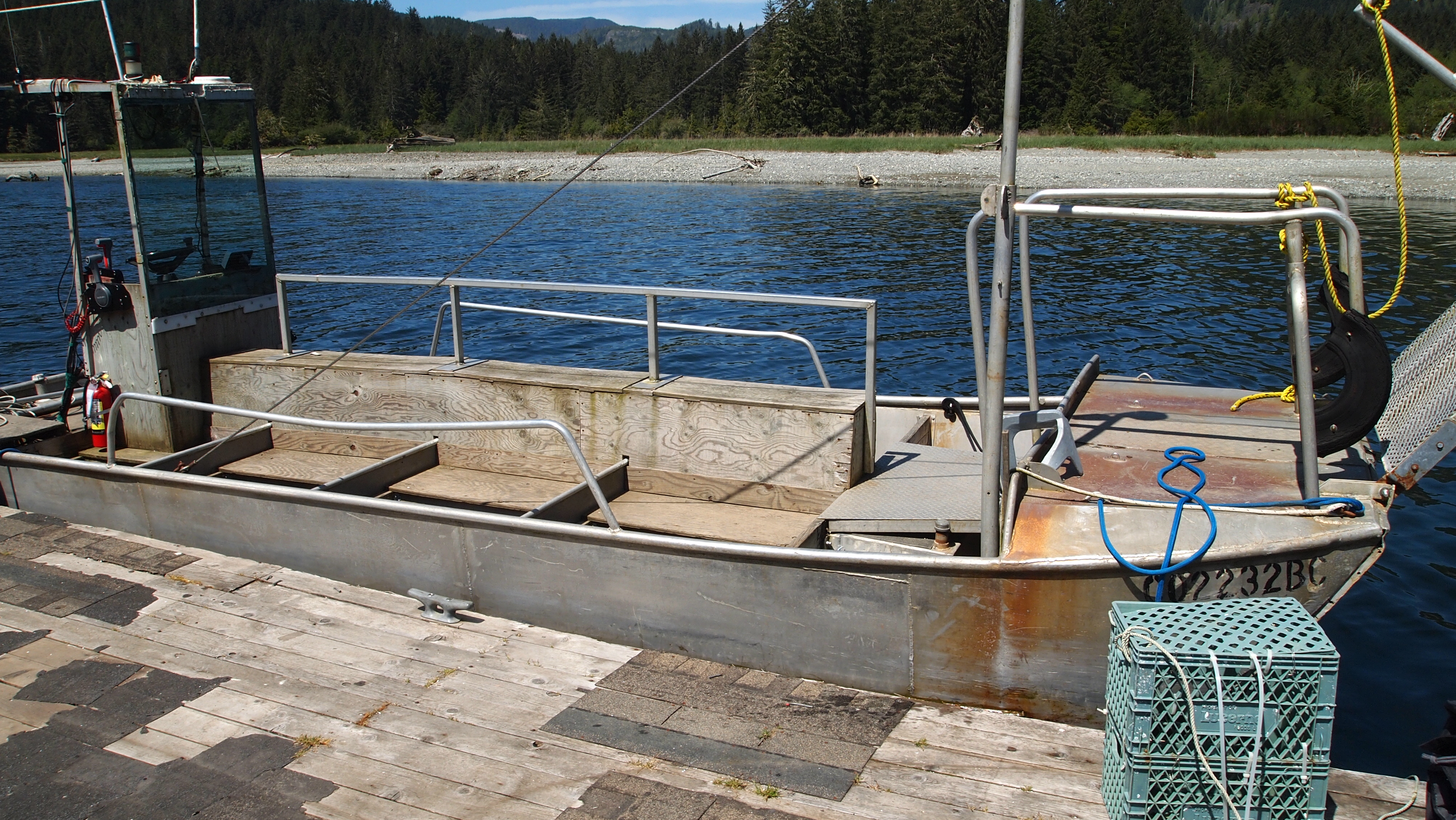 Our ferry boat at the end of the trail
