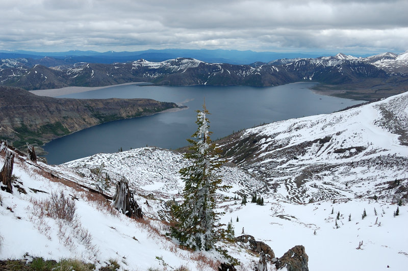 Had great views of Spirit Lake almost the entire time