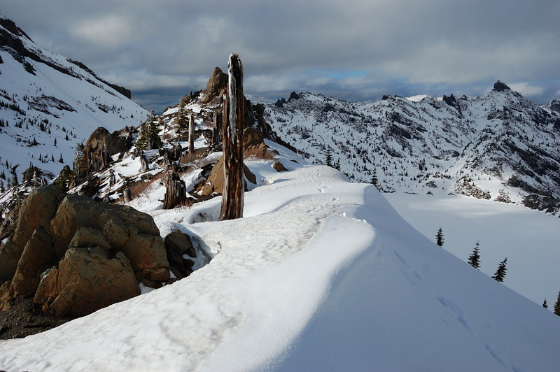 Arch Ridge and my tracks