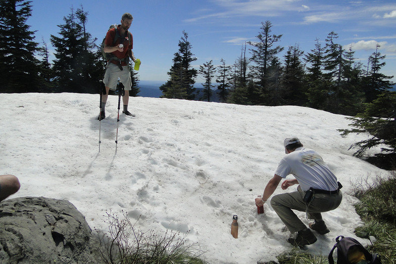 Getting snow for water!