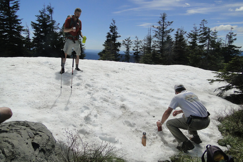 Getting snow for water!