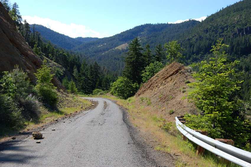 Back along the road