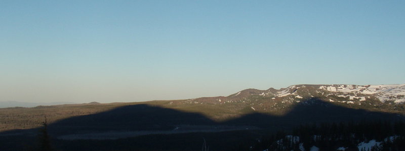 sunset shadow on Tam Mcarthur Rim