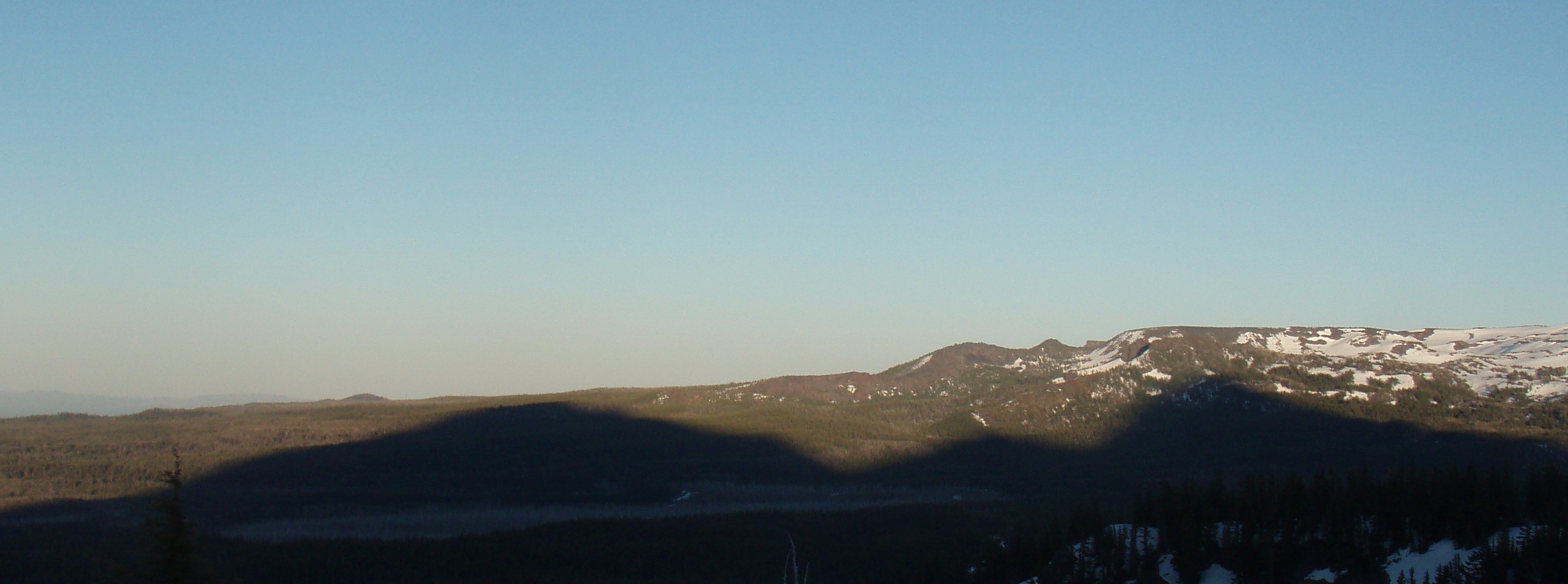 sunset shadow on Tam Mcarthur Rim
