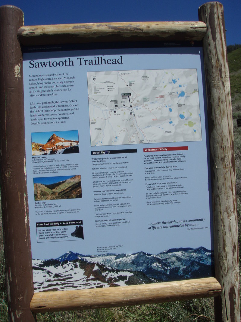Sawtooth Trailhead Info