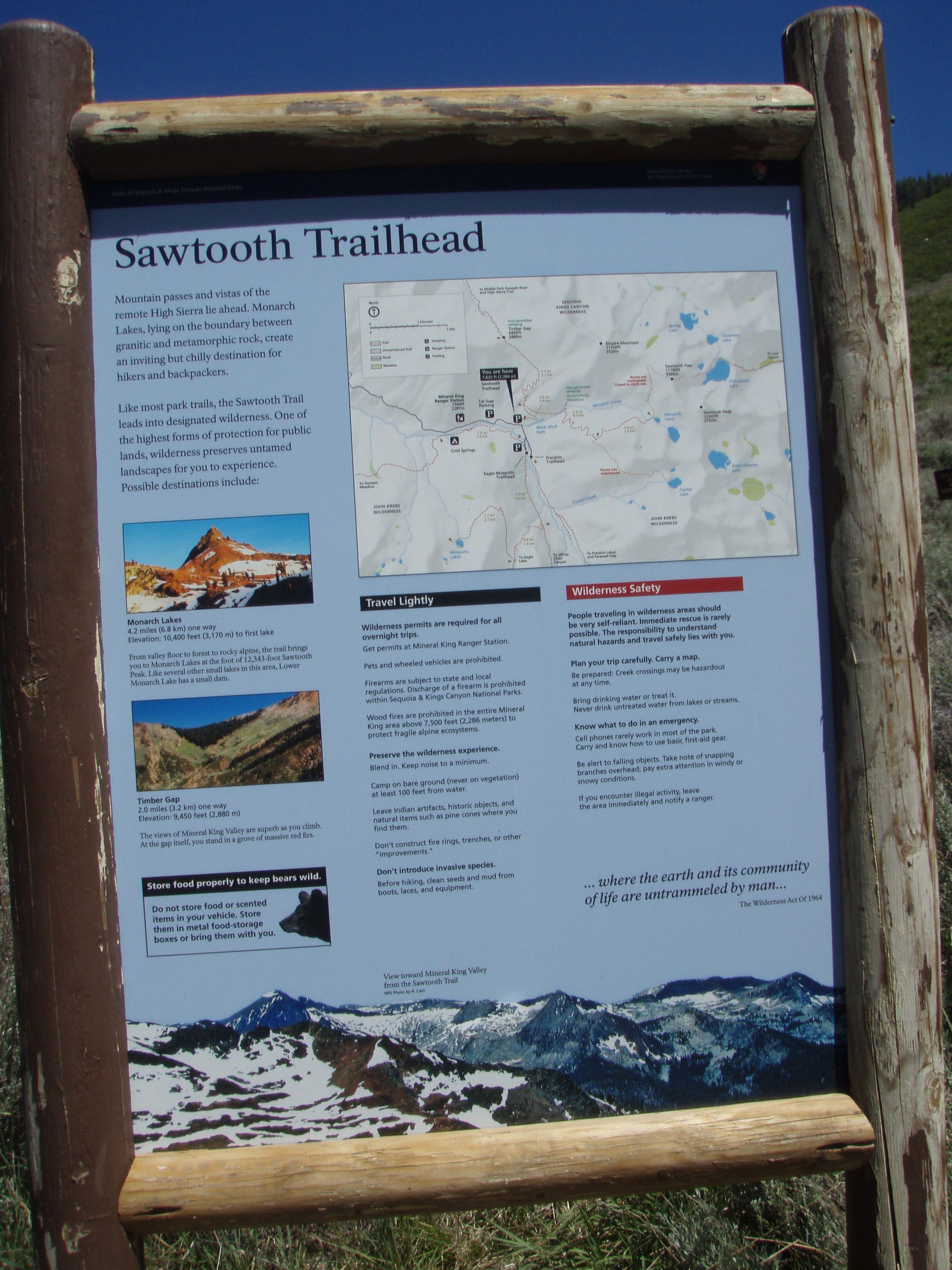 Sawtooth Trailhead Info