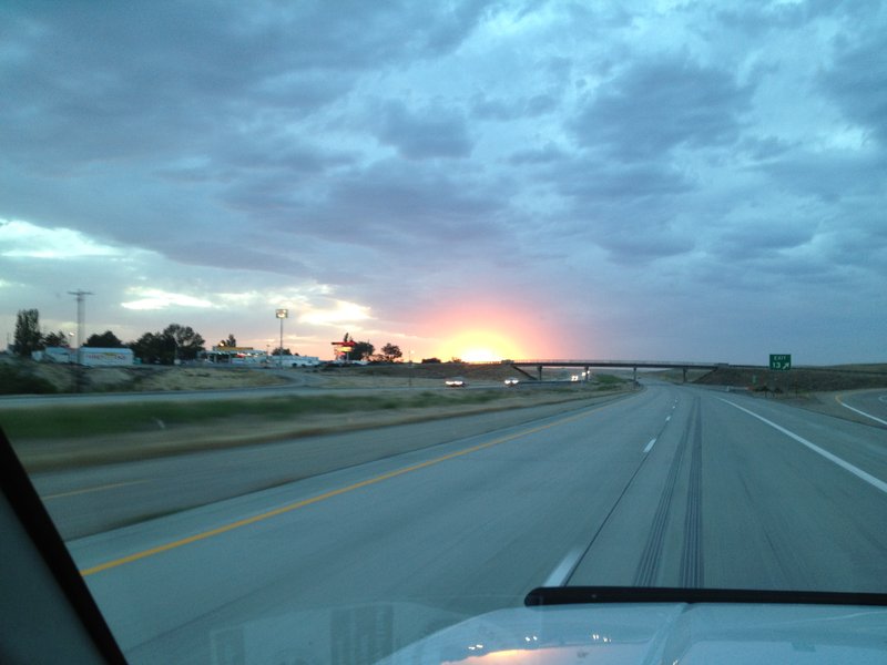 Dust storm Sunset - ID