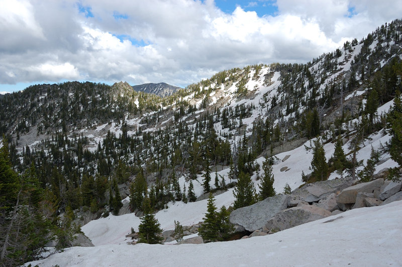 Nearing Angell Pass
