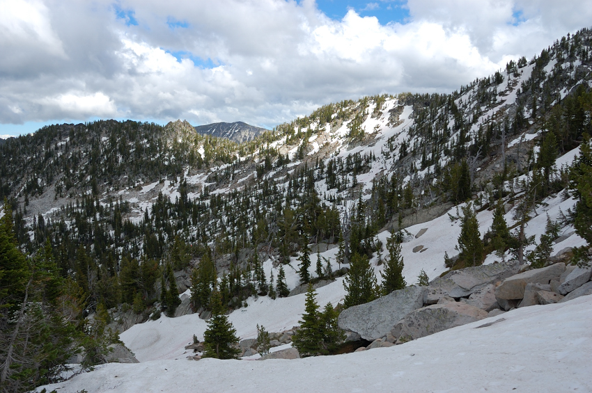 Nearing Angell Pass