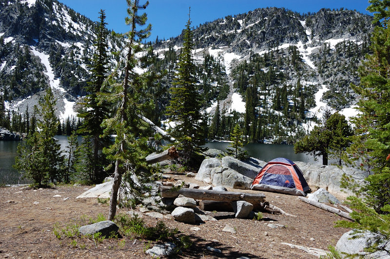 My camp in the morning