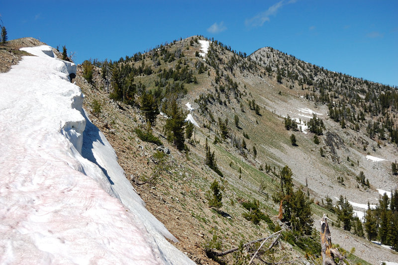 Mt Ruth on the last day of the trip. No, I'm not standing on the cornice here - have checked it out