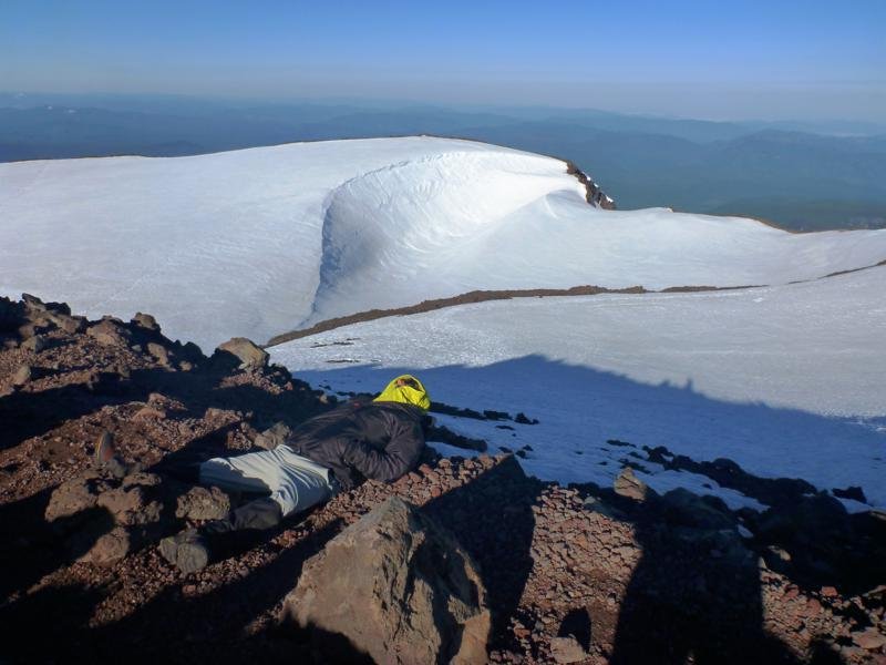 Summit nap? this is what happens when you stay up all night