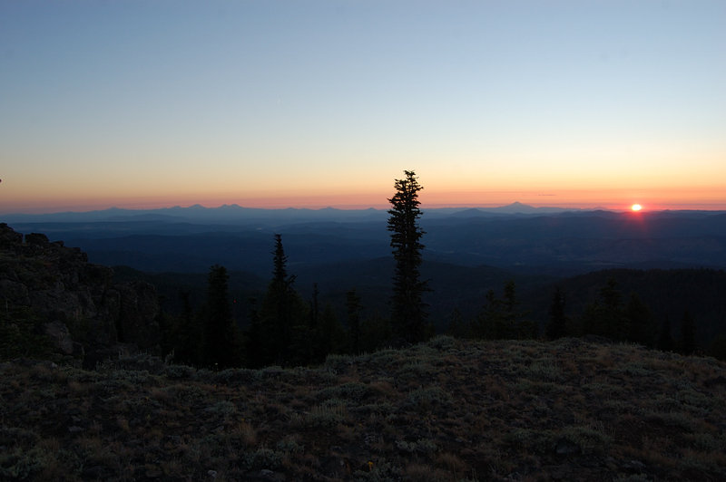 All the major Central Cascade Peaks are visible from there, as well as southern and eastern horizon
