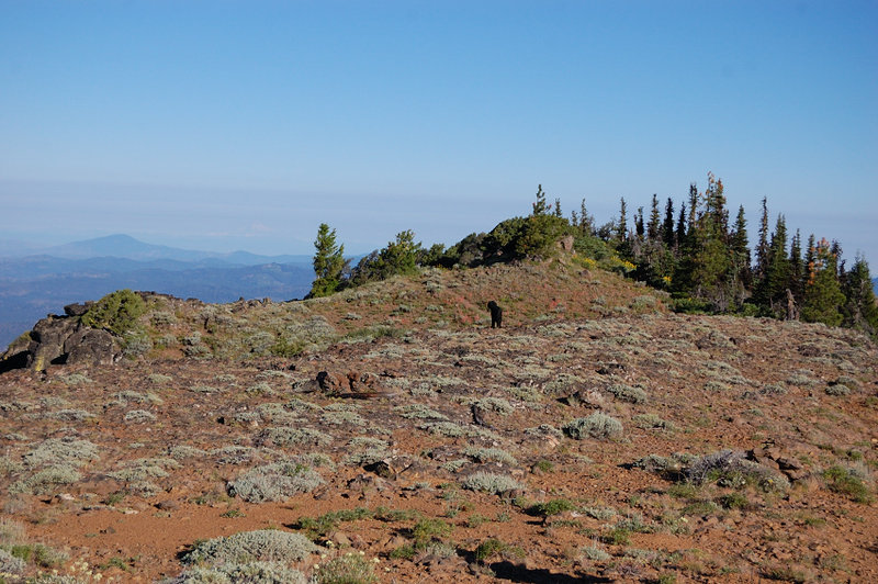 Here's looking at North Point. There wasn't any sign, so after lookin at topo map (which labels it wrong) we thought it is down the trail and went about half an hour past North Point until realizing our mistake