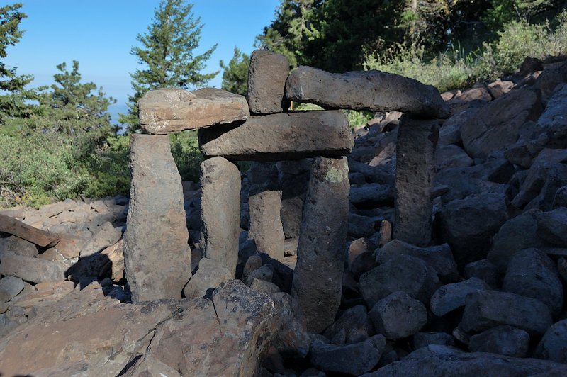 Man-made rock art