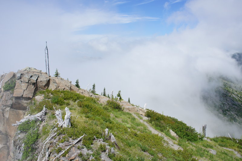 Mt. Ranier behind the clouds