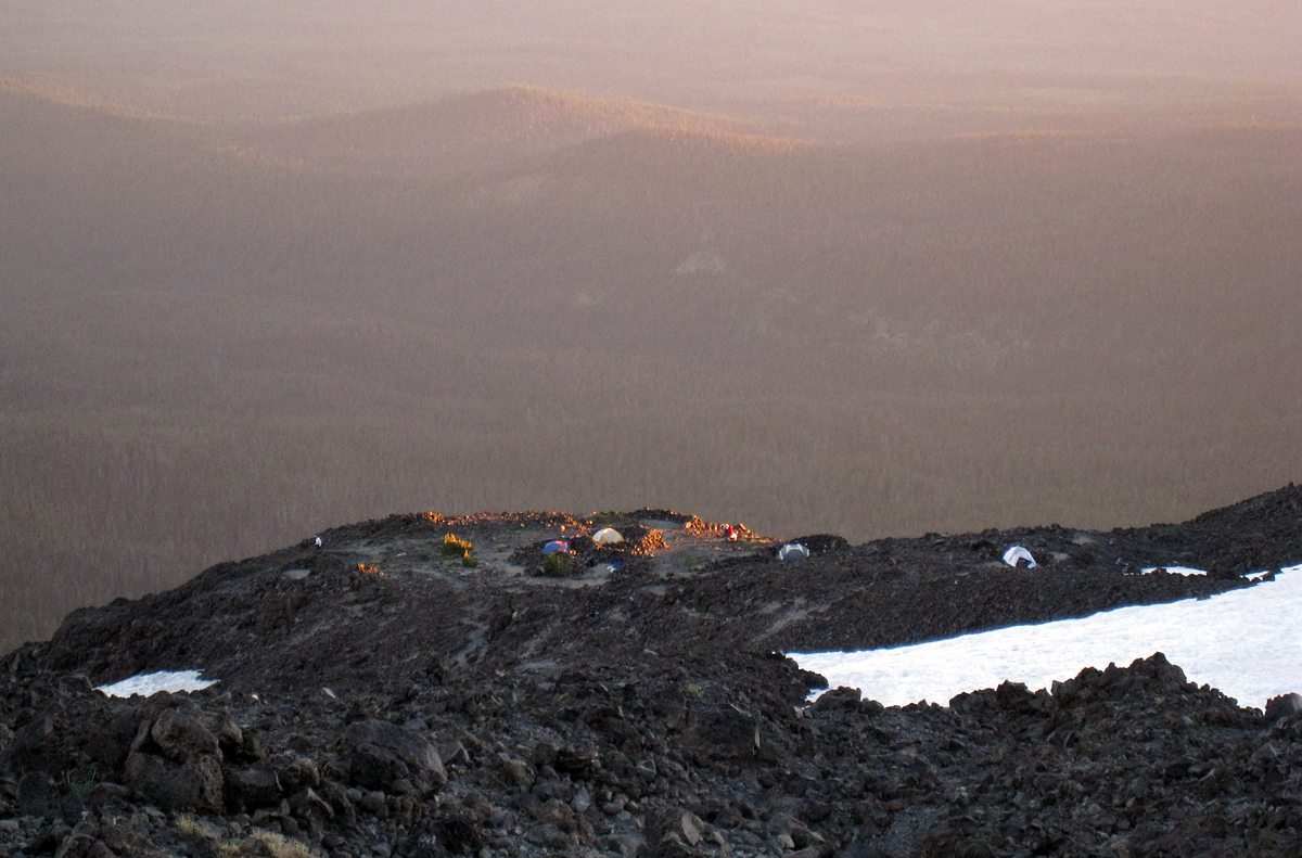 Sunset on some camps.