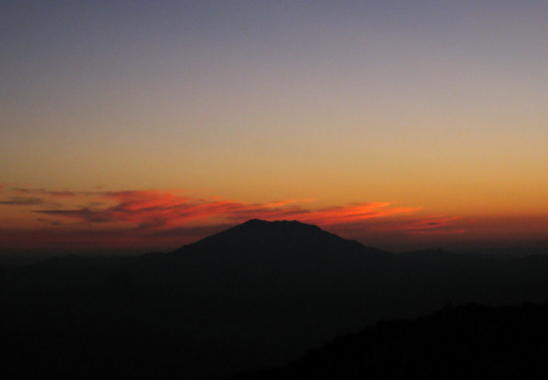 Mount Saint Helens saturday evening