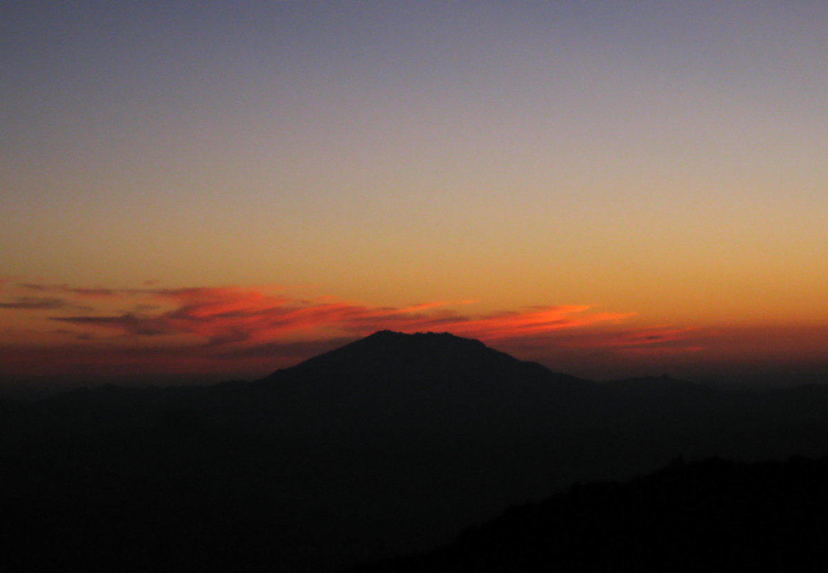 Mount Saint Helens saturday evening