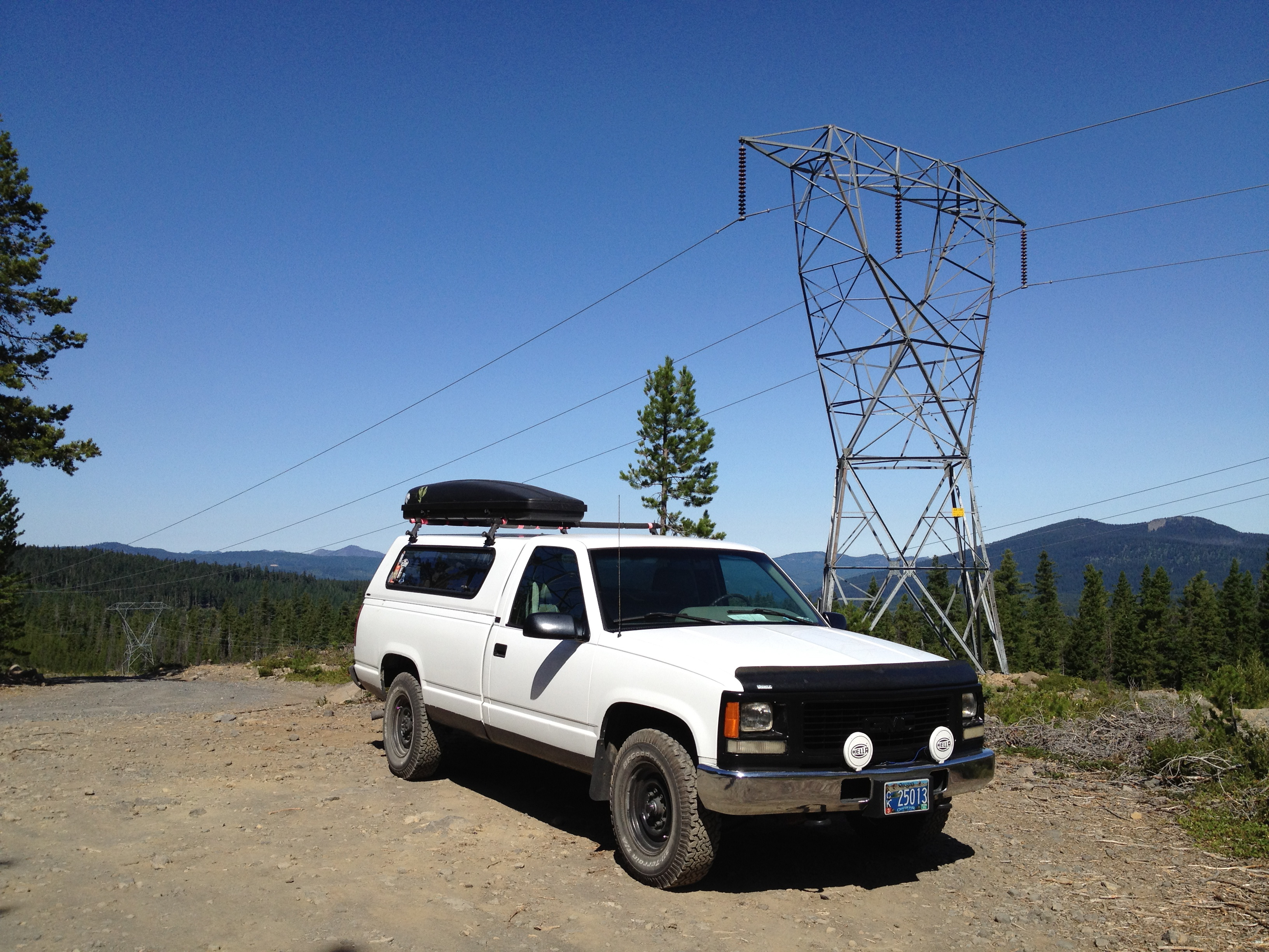 Park under the Third Powerline.There are no signs.