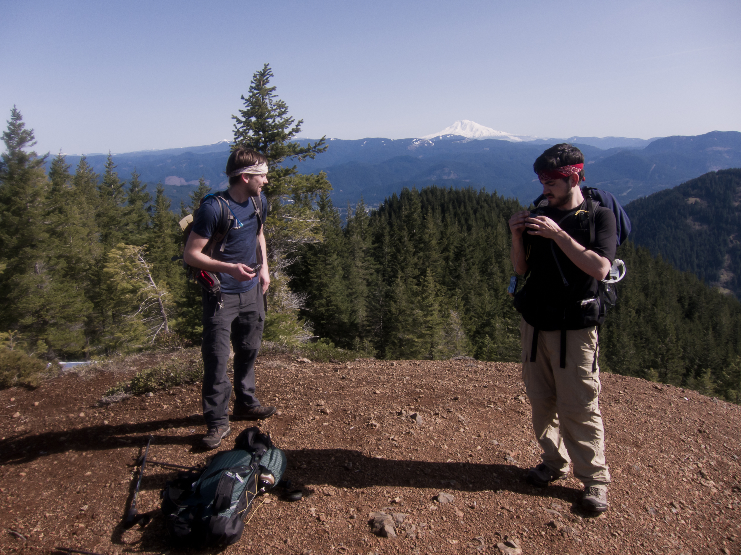 At a beautiful unnamed overlook.