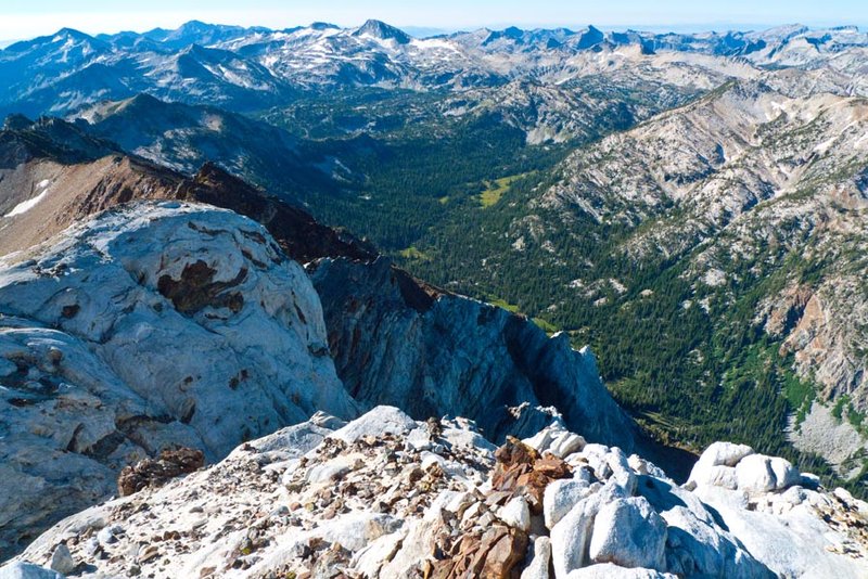 Looking towards Eagle Cap (high point in the center of the far range)