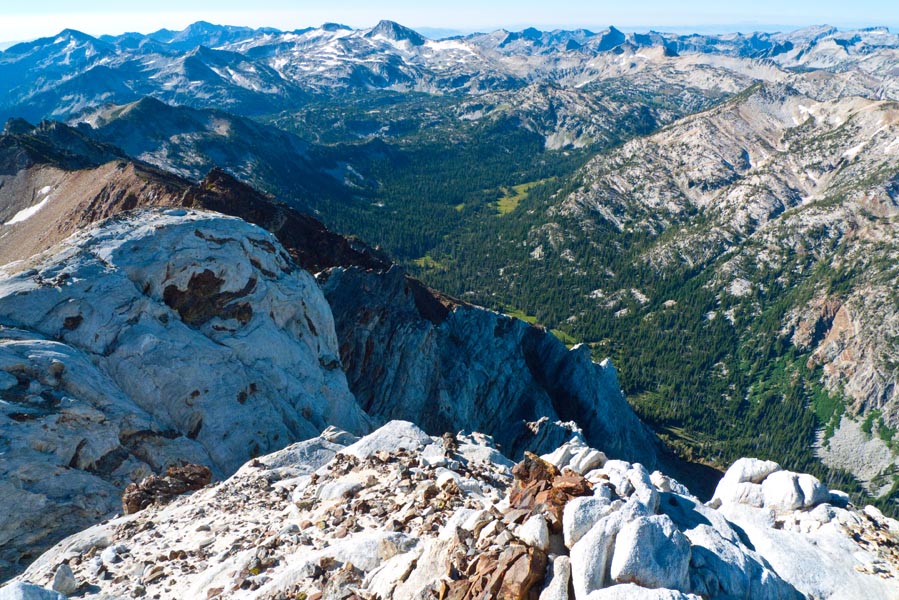 Looking towards Eagle Cap (high point in the center of the far range)