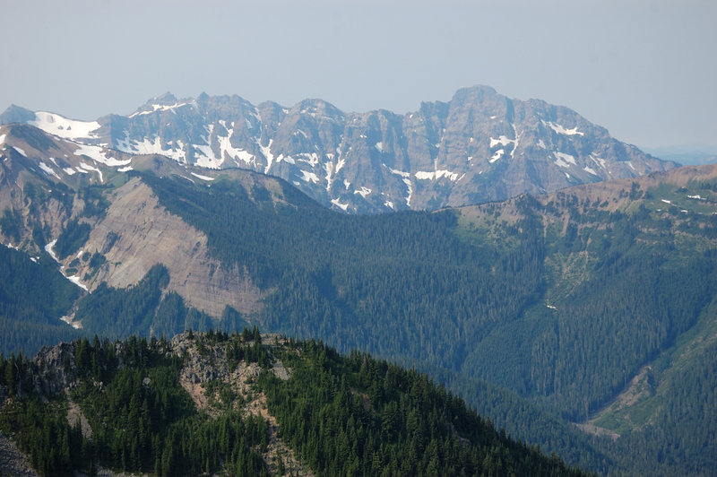 This rock wall must be Johnson Peak
