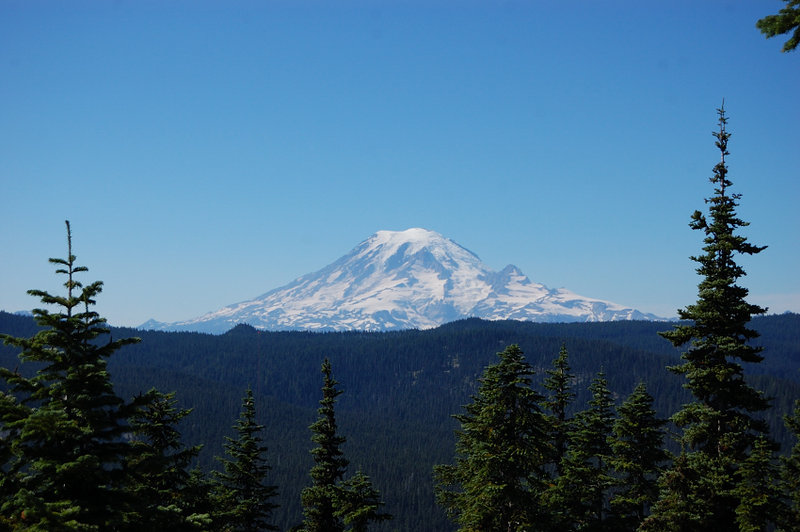 Rainier from Twin Peaks on Saturday. Next day it was completely hidden in smoke