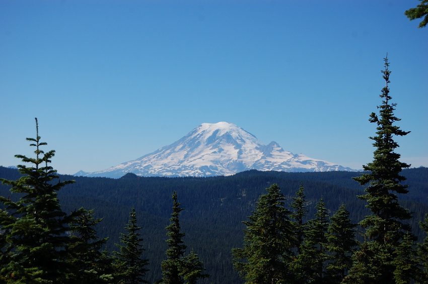Rainier from Twin Peaks on Saturday. Next day it was completely hidden in smoke