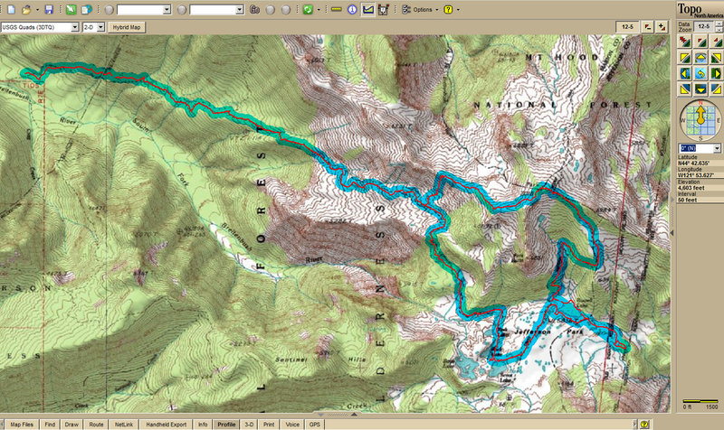 Did the loop in the end CCW - first visited Jefferson park, then wanted to do the "real" Park Butte (the map shows two) but realized I'm running short of daylight, and instead hiked the ridge back down to camp